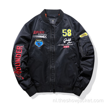 OEM Custom Heren Custom Bomber Jacket Groothandel